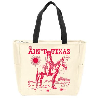 This AinT Texas  Cowgirl Zip Tote Bag