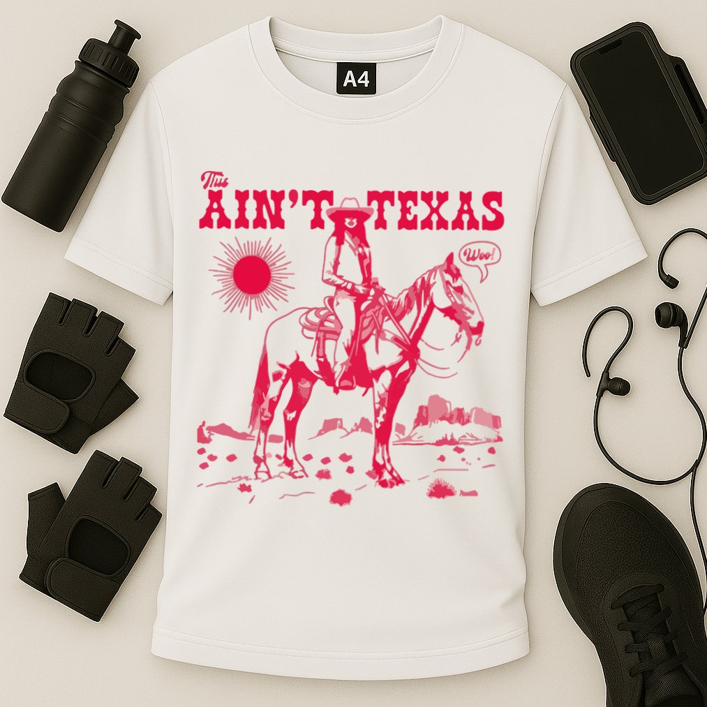 This AinT Texas  Cowgirl Cooling Performance Crew T-Shirt