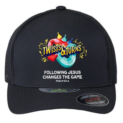 Twists And Turns VBS Vibes Christian Games Flexfit Unipanel Trucker Cap