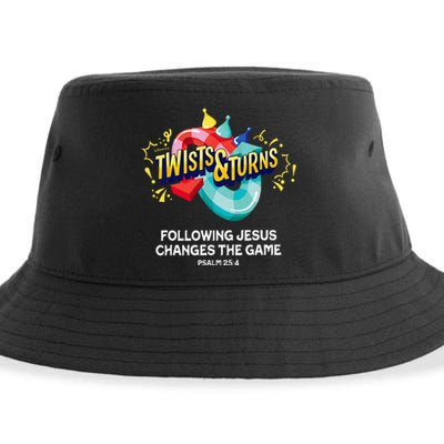 Twists And Turns VBS Vibes Christian Games Sustainable Bucket Hat