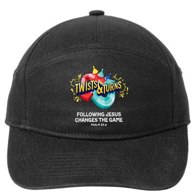 Twists And Turns VBS Vibes Christian Games 7-Panel Snapback Hat