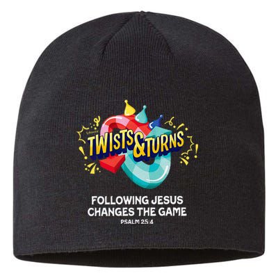 Twists And Turns VBS Vibes Christian Games Sustainable Beanie