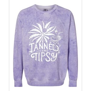 Tanned And Tipsy Colorblast Crewneck Sweatshirt