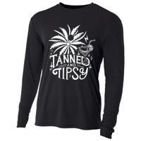 Tanned And Tipsy Cooling Performance Long Sleeve Crew