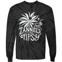 Tanned And Tipsy Tie-Dye Long Sleeve Shirt