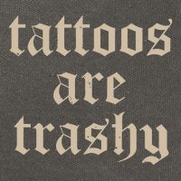 Tattoos Are Trashy Cotton Canvas Backpack