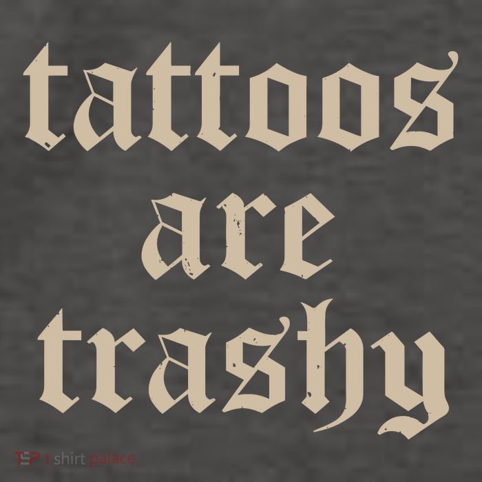 Tattoos Are Trashy Vector Backpack