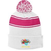 Twists And Turns VBS Follow Jesus Change The Games Stripe Pom Pom Beanie