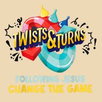 Twists And Turns VBS Follow Jesus Change The Games Drawstring Bag