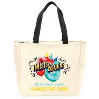 Twists And Turns VBS Follow Jesus Change The Games Zip Tote Bag