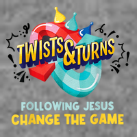 Twists And Turns VBS Follow Jesus Change The Games 7-Panel Snapback Hat