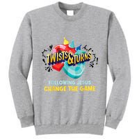 Twists And Turns VBS Follow Jesus Change The Games Tall Sweatshirt