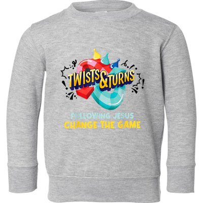 Twists And Turns VBS Follow Jesus Change The Games Toddler Sweatshirt