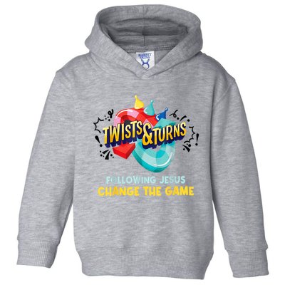 Twists And Turns VBS Follow Jesus Change The Games Toddler Hoodie