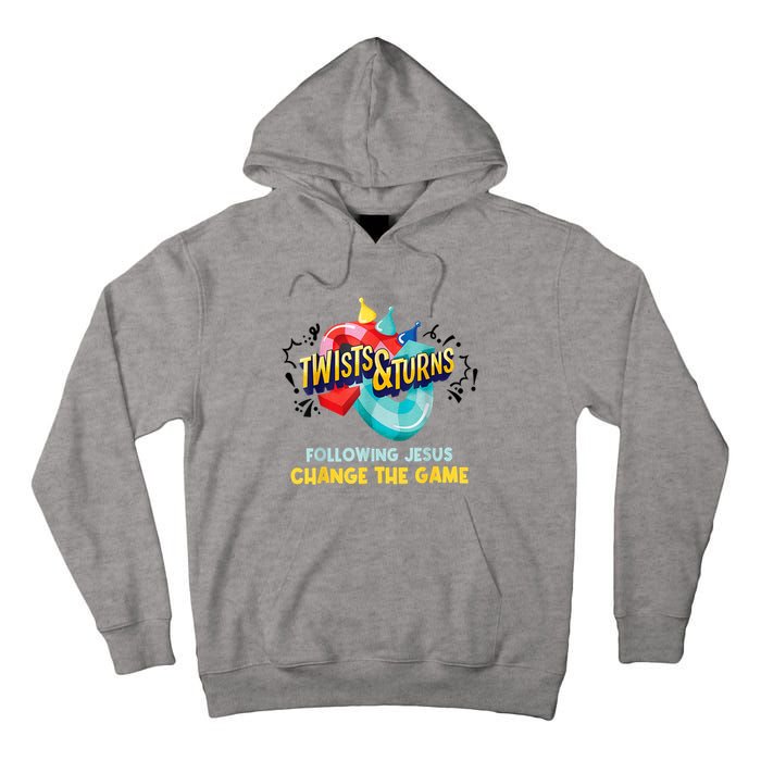 Twists And Turns VBS Follow Jesus Change The Games Tall Hoodie