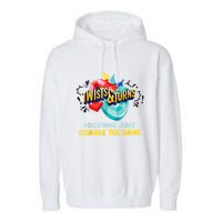 Twists And Turns VBS Follow Jesus Change The Games Garment-Dyed Fleece Hoodie