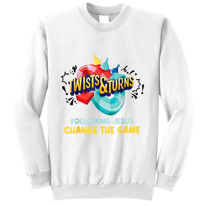 Twists And Turns VBS Follow Jesus Change The Games Sweatshirt