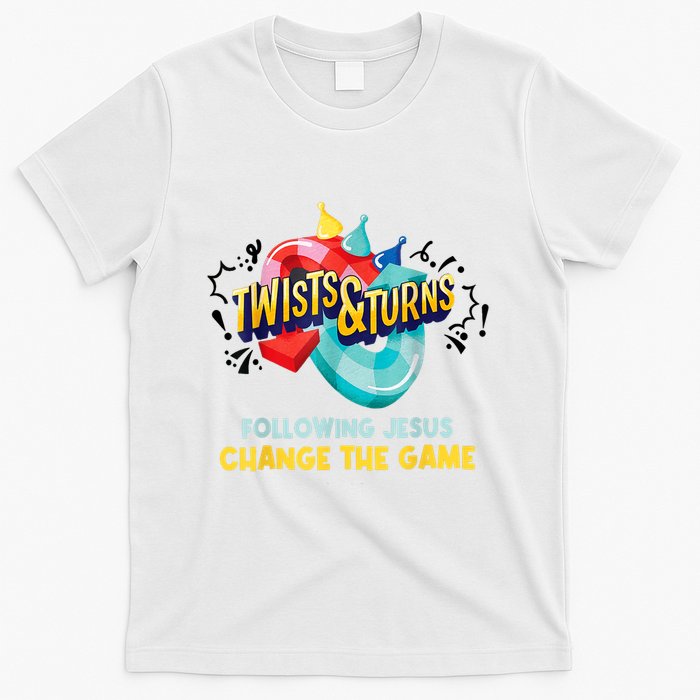 Twists And Turns VBS Follow Jesus Change The Games T-Shirt