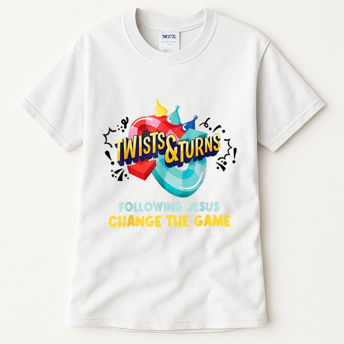Twists And Turns VBS Follow Jesus Change The Games Tall T-Shirt