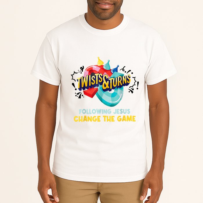 Twists And Turns VBS Follow Jesus Change The Games Tall T-Shirt