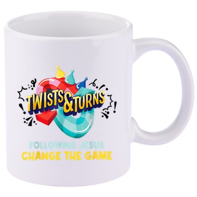 Twists And Turns VBS Follow Jesus Change The Games 11oz C Handle Ceramic Mug