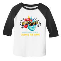 Twists And Turns VBS Follow Jesus Change The Games Toddler Fine Jersey T-Shirt