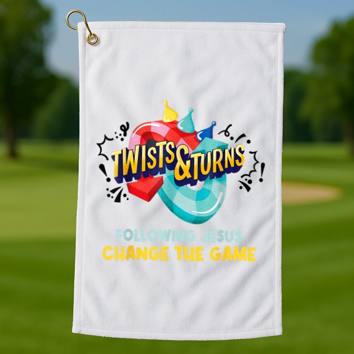 Twists And Turns VBS Follow Jesus Change The Games Golf Towel