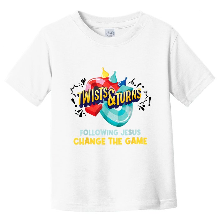 Twists And Turns VBS Follow Jesus Change The Games Toddler T-Shirt