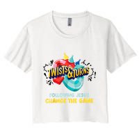 Twists And Turns VBS Follow Jesus Change The Games Crop Top