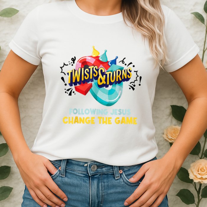 Twists And Turns VBS Follow Jesus Change The Games Womens T-Shirt