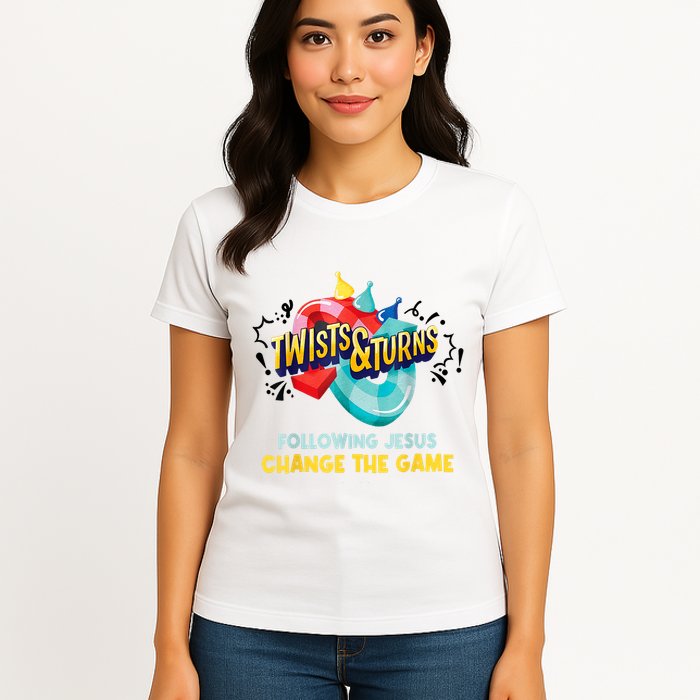 Twists And Turns VBS Follow Jesus Change The Games Womens T-Shirt