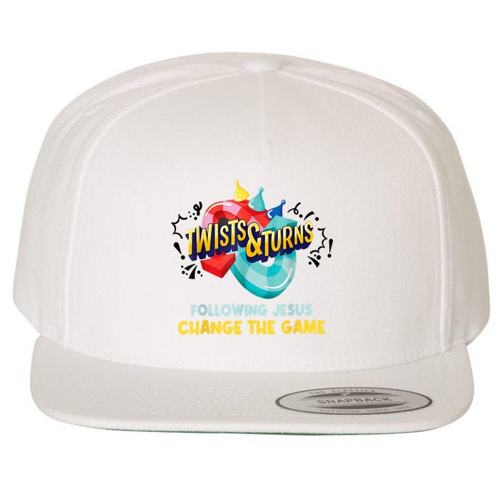 Twists And Turns VBS Follow Jesus Change The Games Wool Snapback Cap