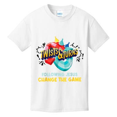 Twists And Turns VBS Follow Jesus Change The Games Kids T-Shirt