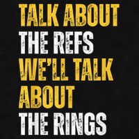 Talk About The Refs WeLl Talk About The Rings Ladies PosiCharge Tri-Blend Wicking Tank