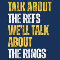 Talk About The Refs WeLl Talk About The Rings Drawstring Bag