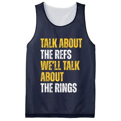 Talk About The Refs WeLl Talk About The Rings Mesh Reversible Basketball Jersey Tank