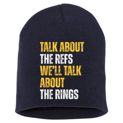 Talk About The Refs WeLl Talk About The Rings Short Acrylic Beanie
