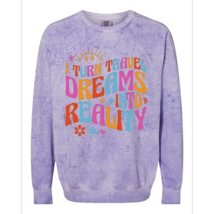 Travel Agency Travel Agent Colorblast Crewneck Sweatshirt