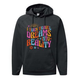 Travel Agency Travel Agent Performance Fleece Hoodie