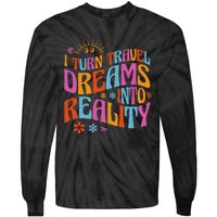 Travel Agency Travel Agent Tie-Dye Long Sleeve Shirt