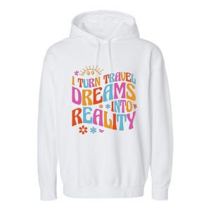 Travel Agency Travel Agent Garment-Dyed Fleece Hoodie