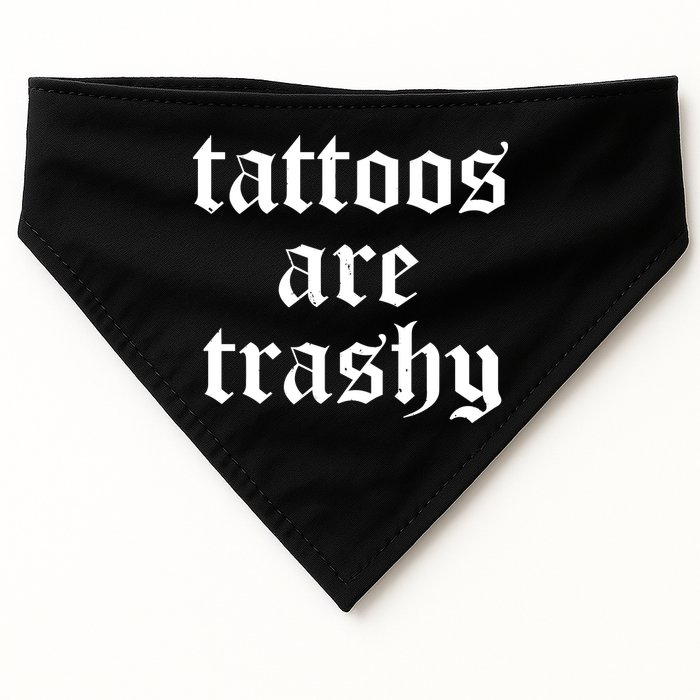 Tattoos Are Trashy USA-Made Doggie Bandana