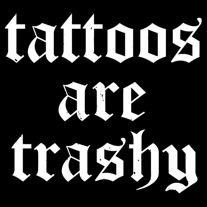 Tattoos Are Trashy USA-Made Doggie Bandana