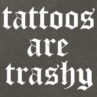 Tattoos Are Trashy Cotton Canvas Backpack