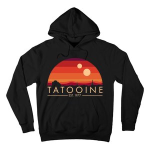 Tatooine Retro Sunset Logo EST 1977 Hoodie