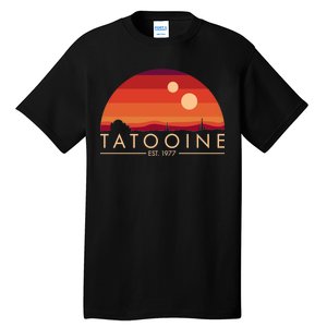 Tatooine Retro Sunset Logo EST 1977 Tall T-Shirt