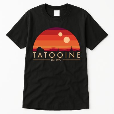 Tatooine Retro Sunset Logo EST 1977 Tall T-Shirt