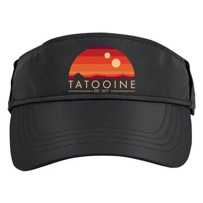 Tatooine Retro Sunset Logo EST 1977 Adult Drive Performance Visor