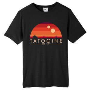 Tatooine Retro Sunset Logo EST 1977 Tall Fusion ChromaSoft Performance T-Shirt