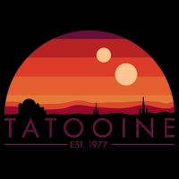 Tatooine Retro Sunset Logo EST 1977 Mug